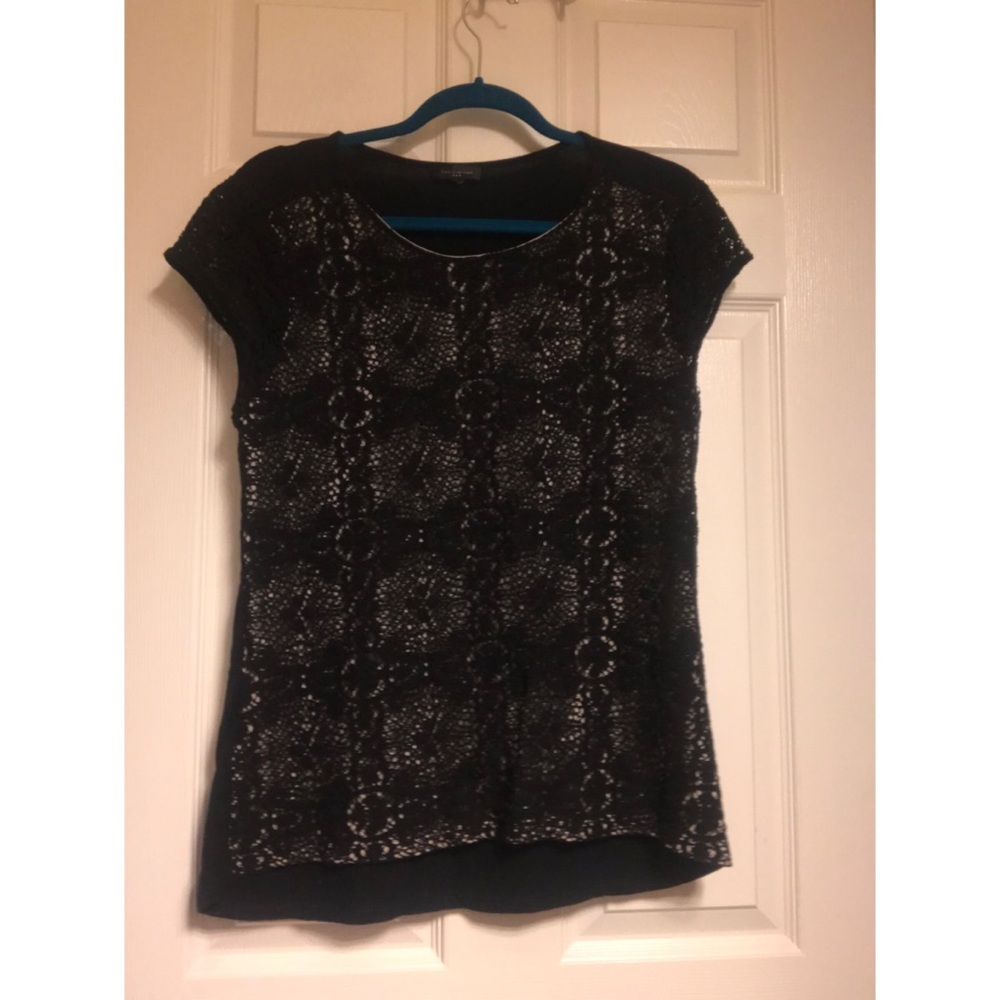 The Limited Lace Overlay Top